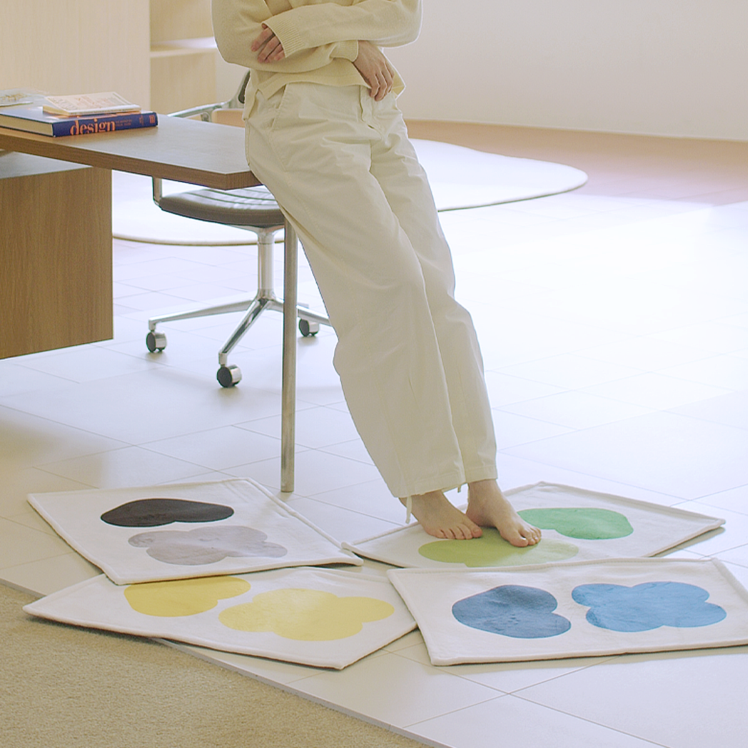 호이데코 모티프 미니러그 방수 먼지없는 워셔블 아이방 소형 카페트 50x70