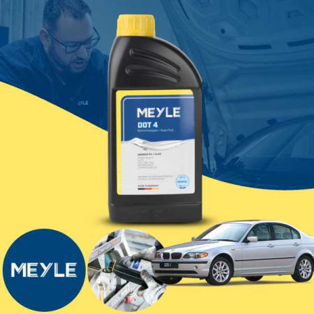 [자체제작]BMW E46 330i 325i 320i (97~08) MEYLE DOT4 브레이크오일 1L 제동액 자동차 브레이크액 독일산 고성능 프리미엄 오일 1병