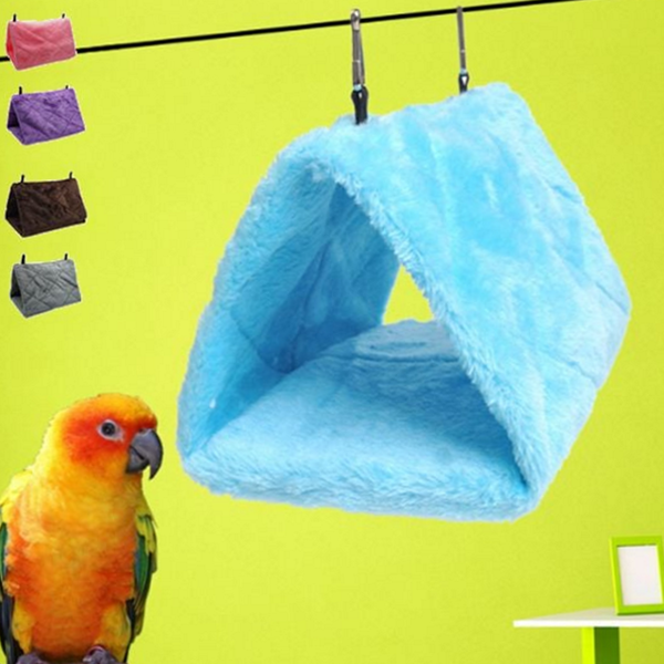 겨울용 앵무새 방한 동지 삼각 앵무새 해먹 새집