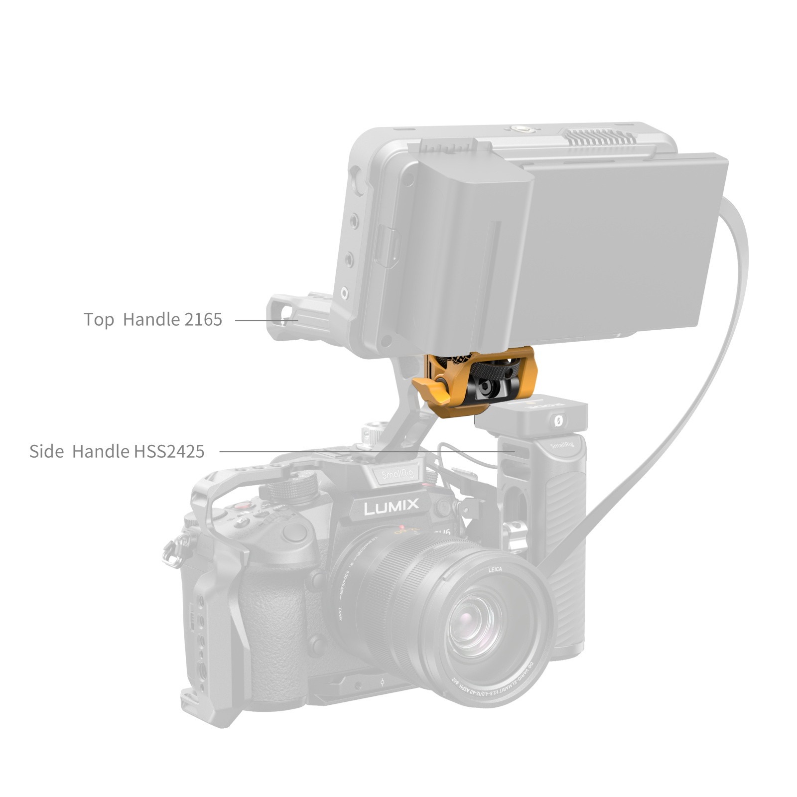 스몰리그 ARRI 3/8-16 스크류 호환 조절식 모니터 마운트 범블비 에디션 (5520) 이미지 8
