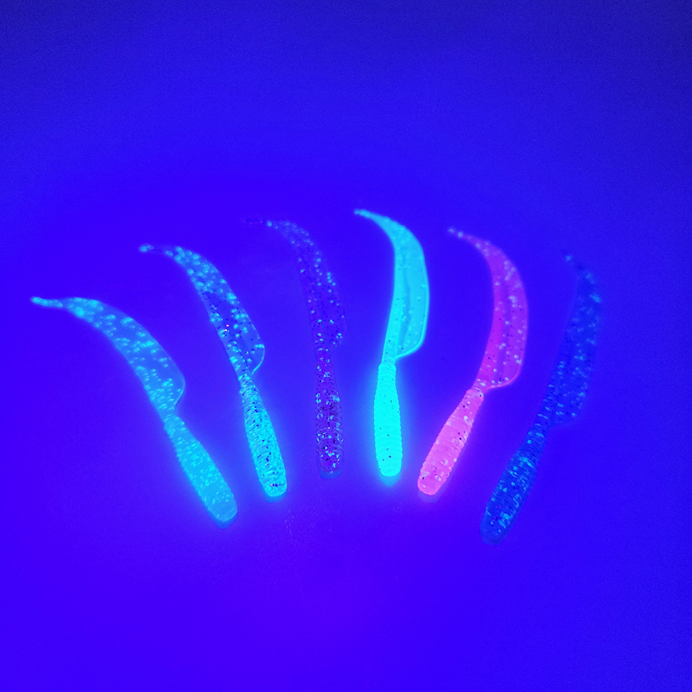 캣츠크로우 환도웜 전갱이 아징 볼락웜 005 클리어 레드 펄, 6.3cm - 상세 이미지 4