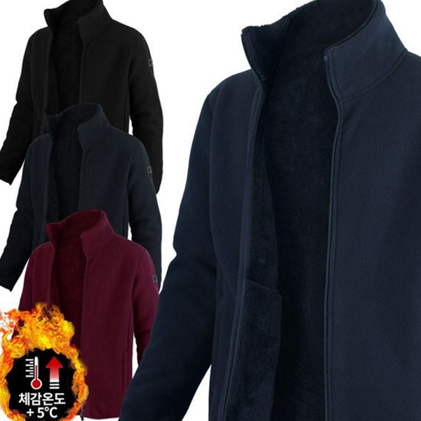 캐주얼 남성 플리스 자켓 남녀공용 데일리 플리스 자켓 양면 - 상품 이미지