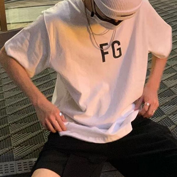루즈핏 남성 반팔 티셔츠 빅사이즈 남성 박스 티셔츠 데일리 - 메인 이미지