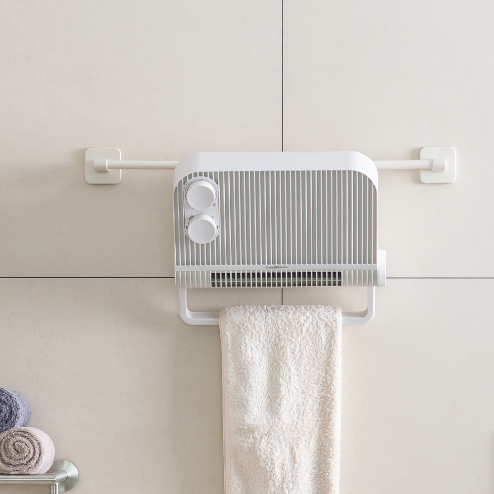 대성쎌틱 욕실 화장실 온풍기 벽걸이 가정용 미니 히터 난방기 크림화이트