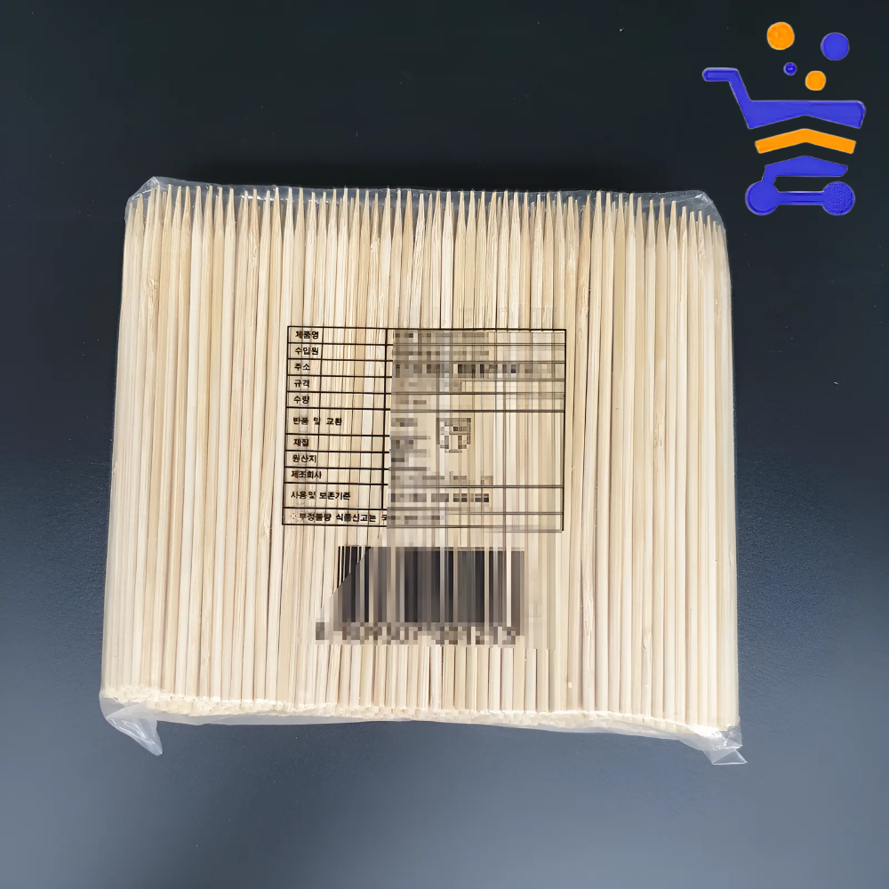 튼튼한 대나무 꼬지 꼬치 2.5mmx12cm 30,000개 1박스 대용량 업소용 나무 꼬치