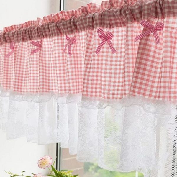 레이스 주방 창문 커튼 아일랜드 미니 가림막 커튼