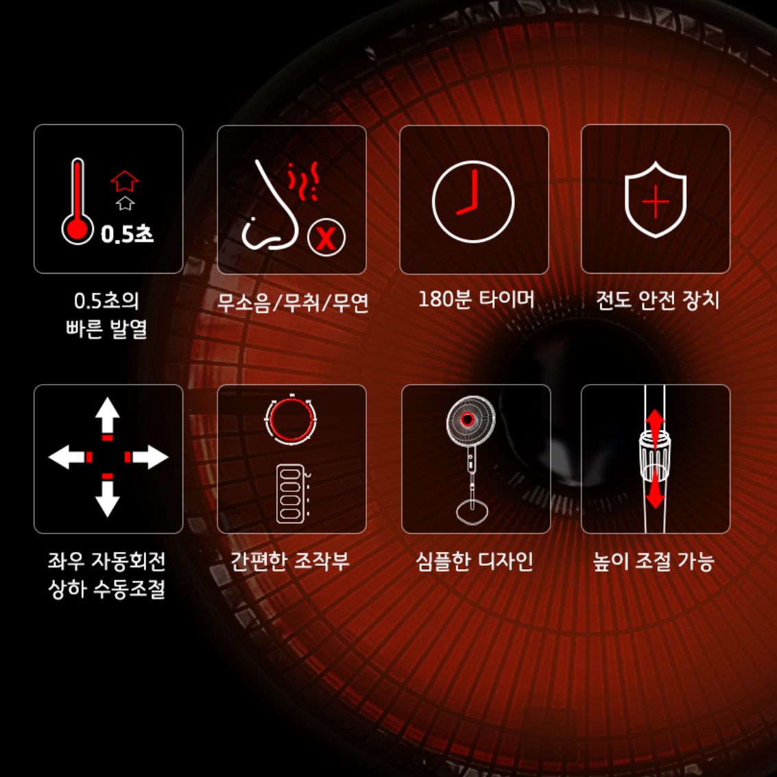 열 선풍기 난로 히터기 사무실 온열기 키높이 히터 업소용 온열기