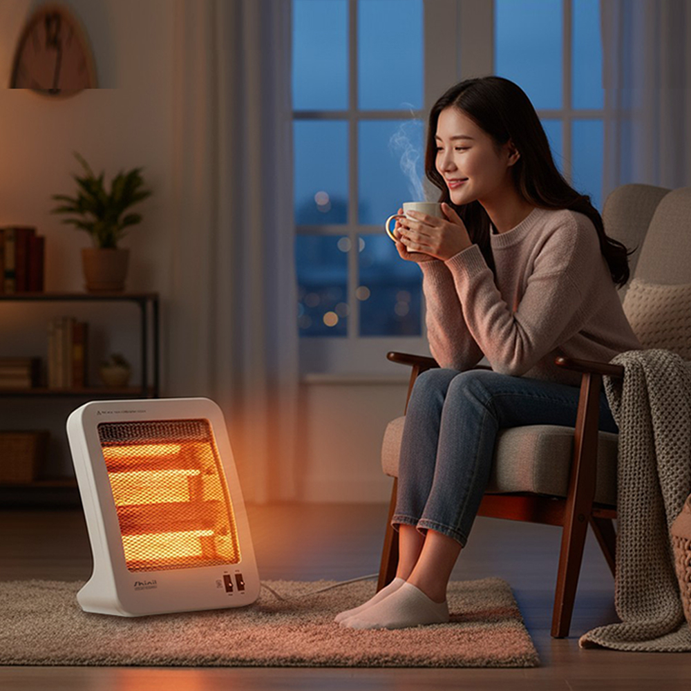 신일 전기히터 가정용 난로 미니 소형 사무실 발난로 온열기