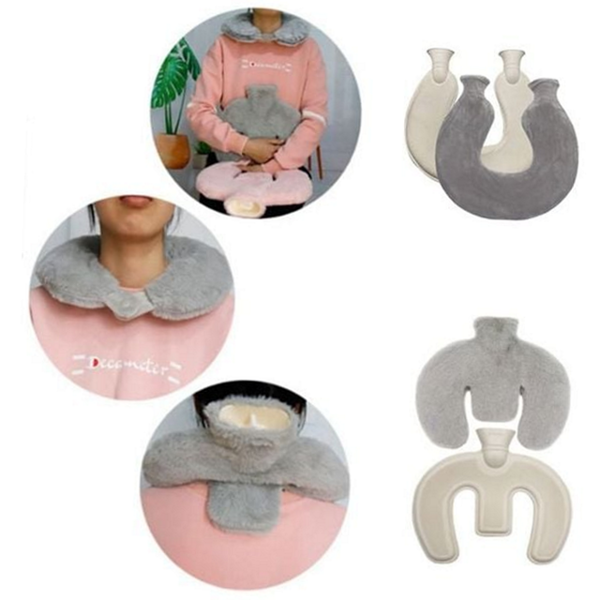 온수 목 어깨 물주머니 극세사 겨울 보온 물주머니 - 메인 이미지