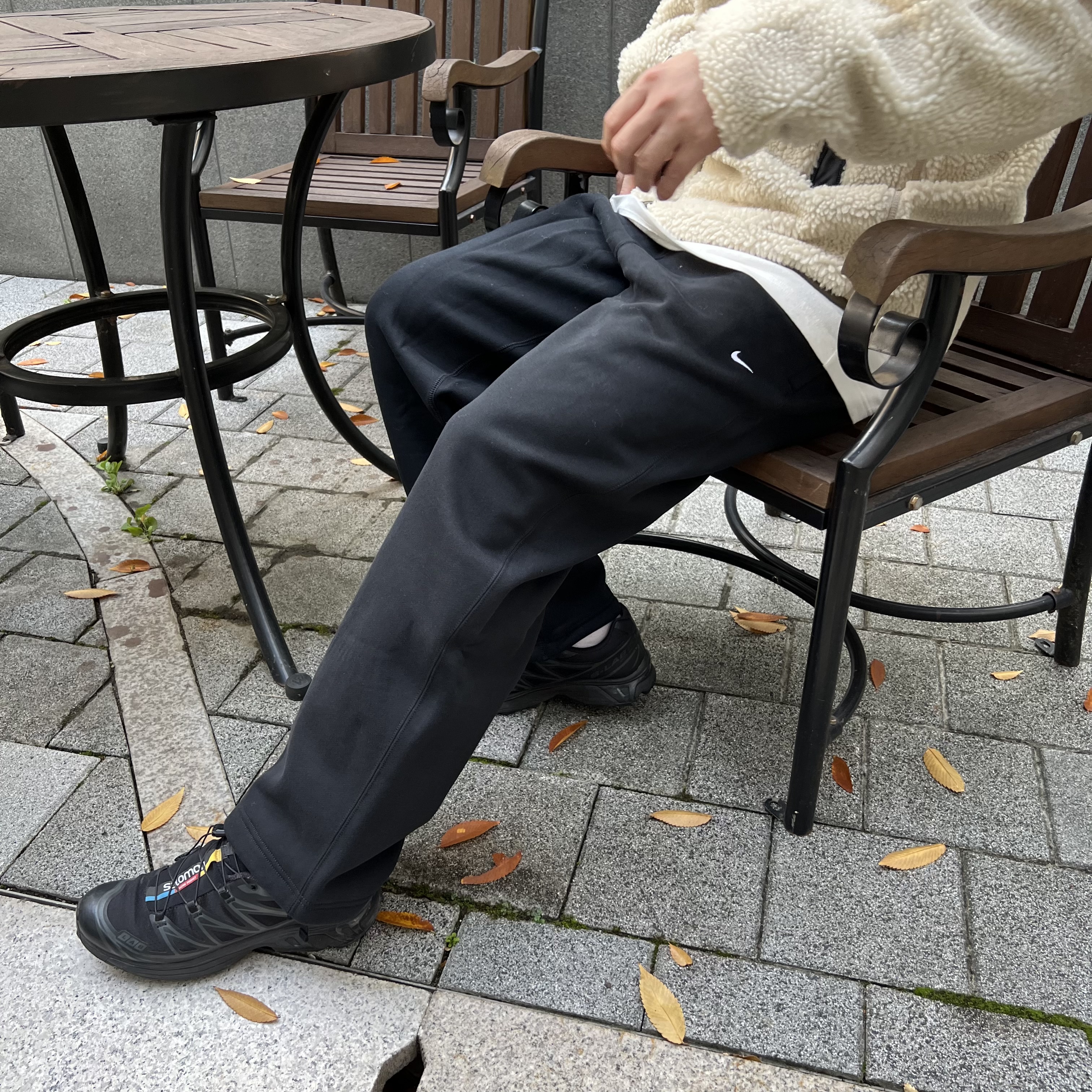 나이키 플리스 기모 팬츠 스트레이트핏 겨울 후리스 츄리닝 - 상세 이미지 3