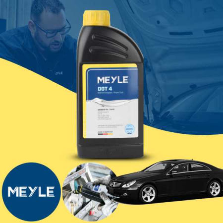 [자체제작]벤츠 CLS350 (M272) MEYLE DOT4 브레이크오일 1L 제동액 자동차 브레이크액 독일산 고성능 프리미엄 오일 1병