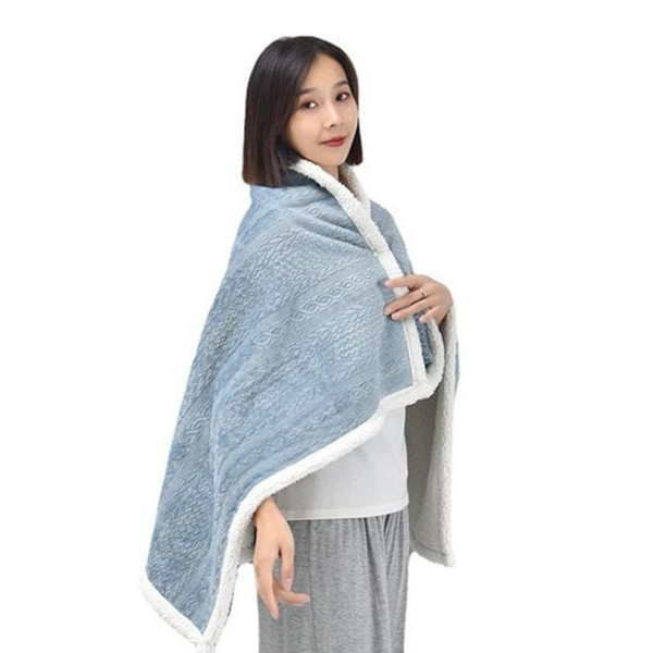 사무실 무릎 담요 차량용 똑딱이 망토 담요 어깨 - 메인 이미지