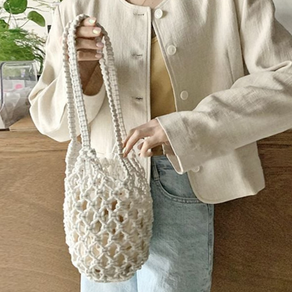 데일리 여성 숄더백 여름 여성 네트 아웃백 그물 - 메인 이미지