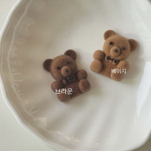 (1개)벨벳 곰돌이 파츠 - 플로킹 플란넬 P00000102 솔직 후기 | 실제 배치 사진 포함 - 상품 이미지 4
