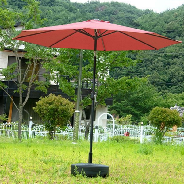 휴대용 야외용 파라솔 반자동 정원용 파라솔 테라스 그늘막 - 메인 이미지