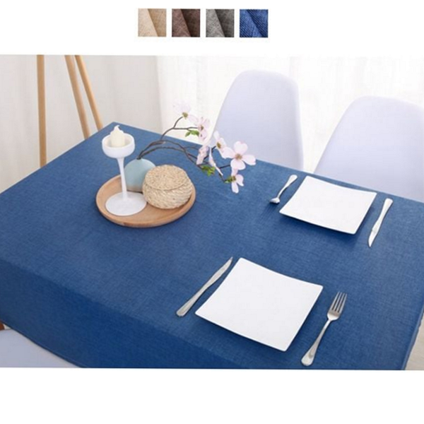 인테리어 린넨 식탁보 데일리 방수 식탁보 테이블보 홈카페 캠핑