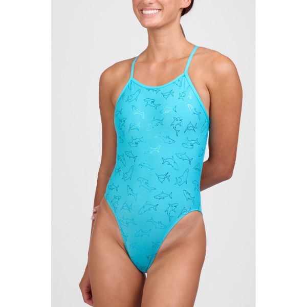 졸린 브랜든 메탈릭 씨글림 원피스 수영복 Jolyn Brandon One Piece Swimsuit - Metallic Seagleam - 메인 이미지
