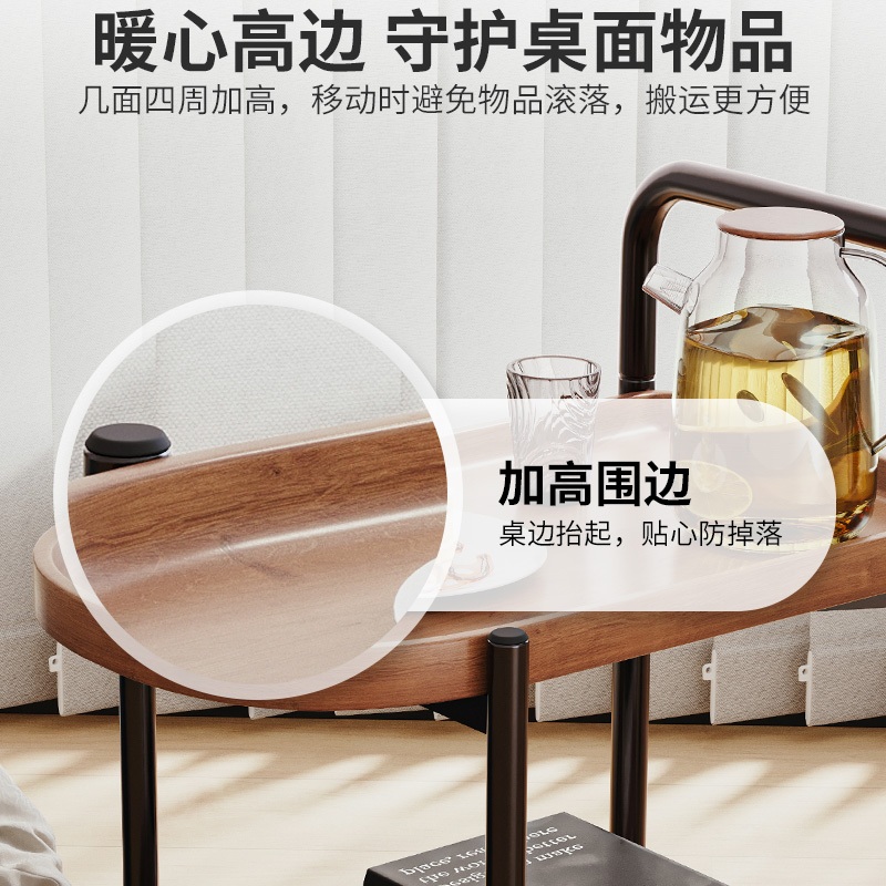 우드웨건 무빙 카트 서랍 엔틱 우드테이블 식당 웨건 서빙 라운드 - 상세 이미지 2