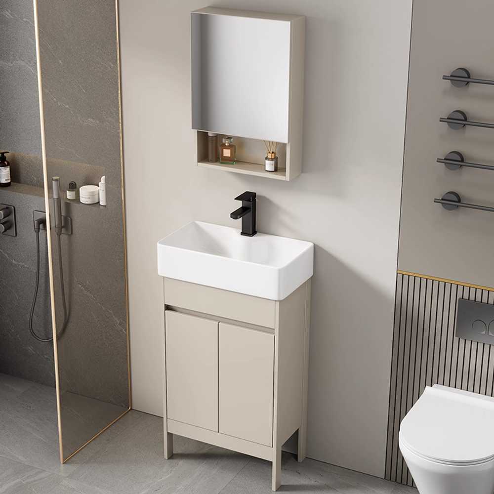 소형 세면대 하부장 도기 탑볼 화장실 스탠드 직사각 43x35cm - 상세 이미지 2