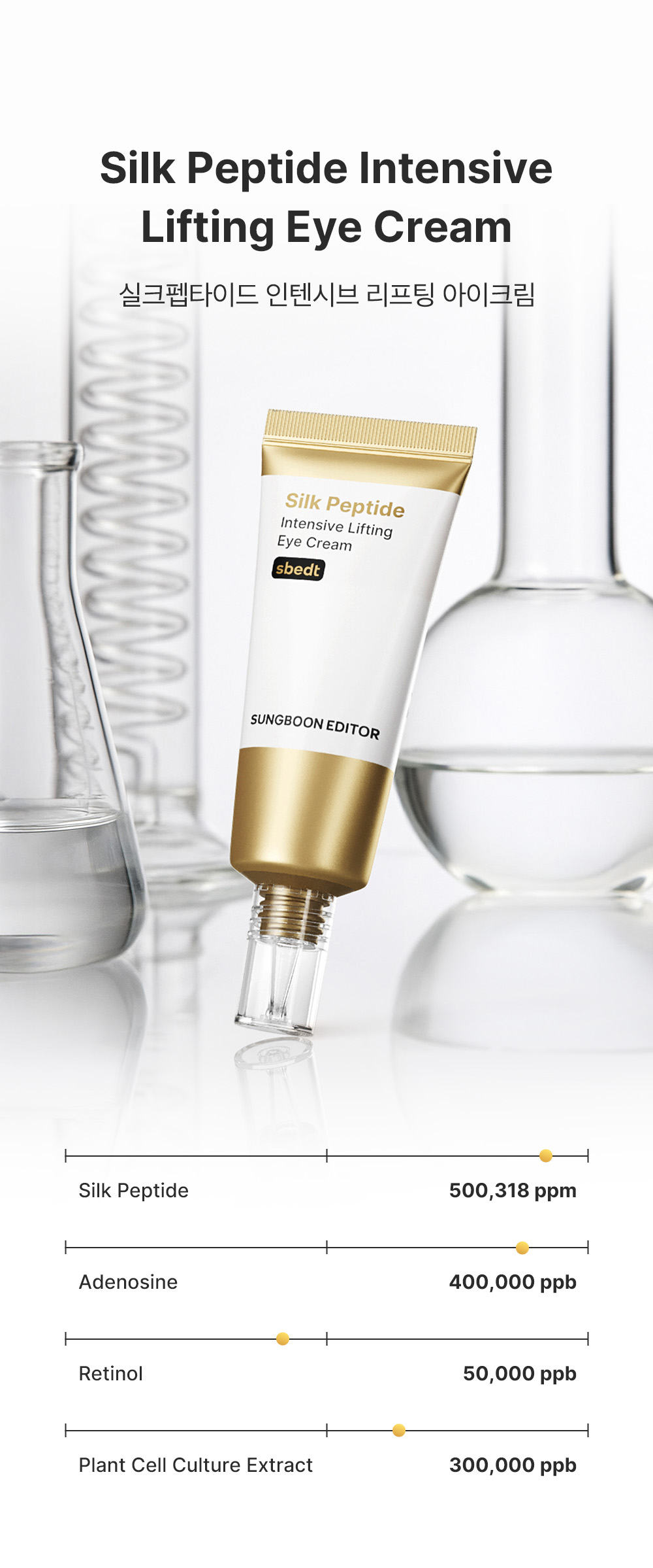 sungboon editor silk peptides eye cream