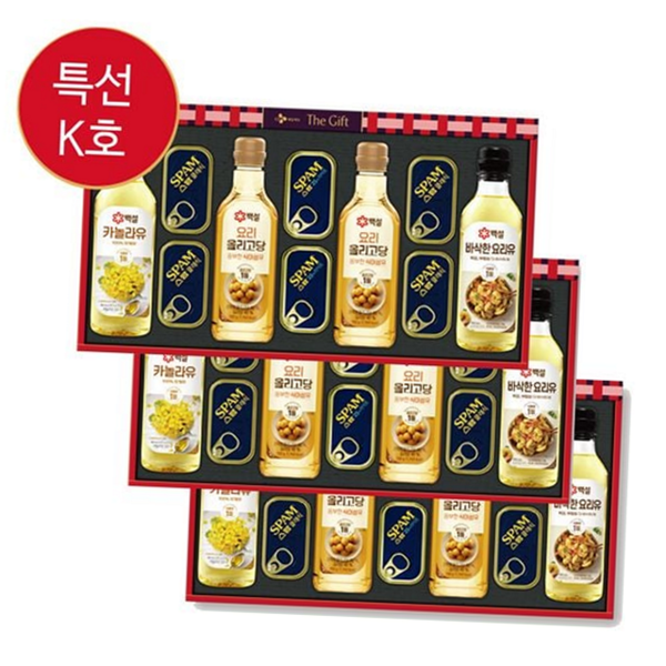 명절 추석 선물 세트 올리고당 스팸 선물 세트 카놀라유 - 상세 이미지 2