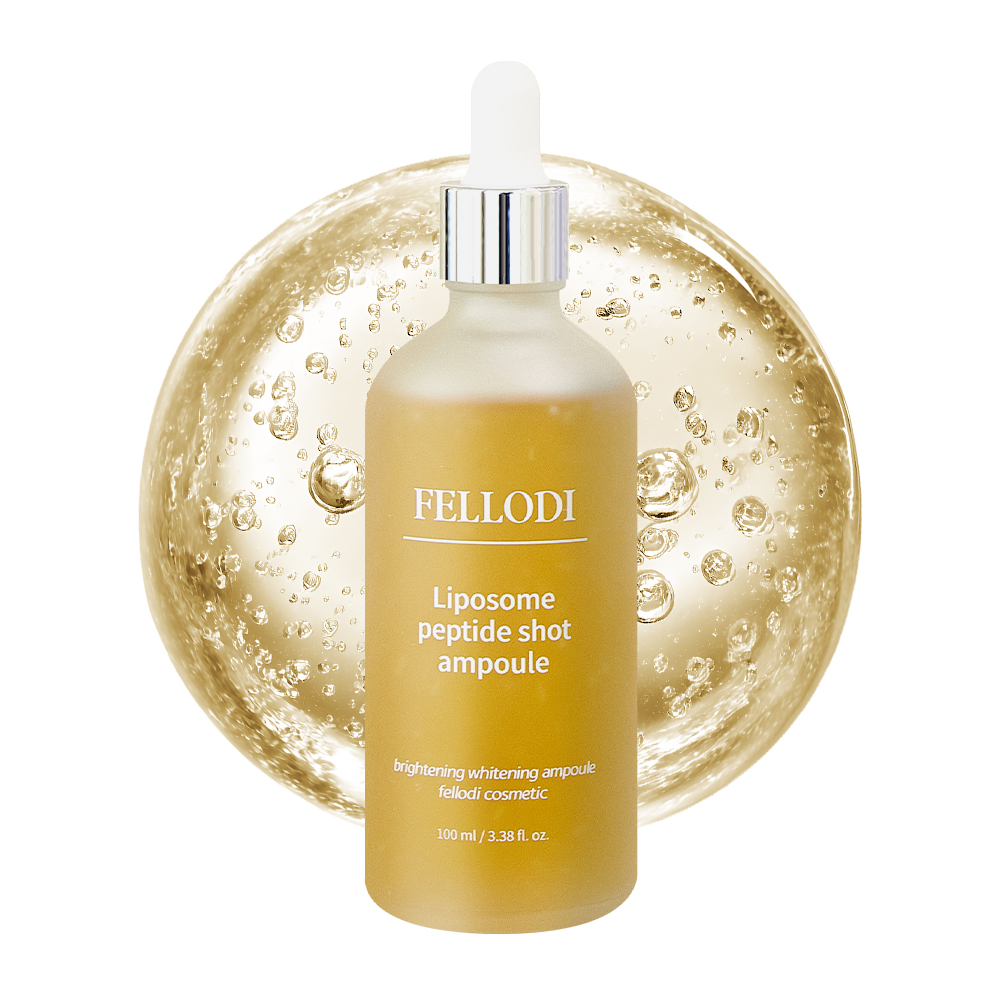펠로디 리포좀 펩타이드 샷 녹는실 앰플 세럼 100ML 미백 주름 개선 수분 재생 에센스 - 상품 이미지