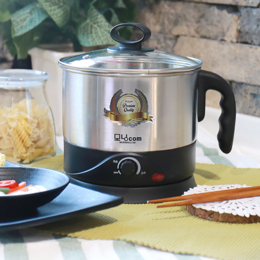 스텐 전기 냄비 포트 캠핑 미니 전기 냄비