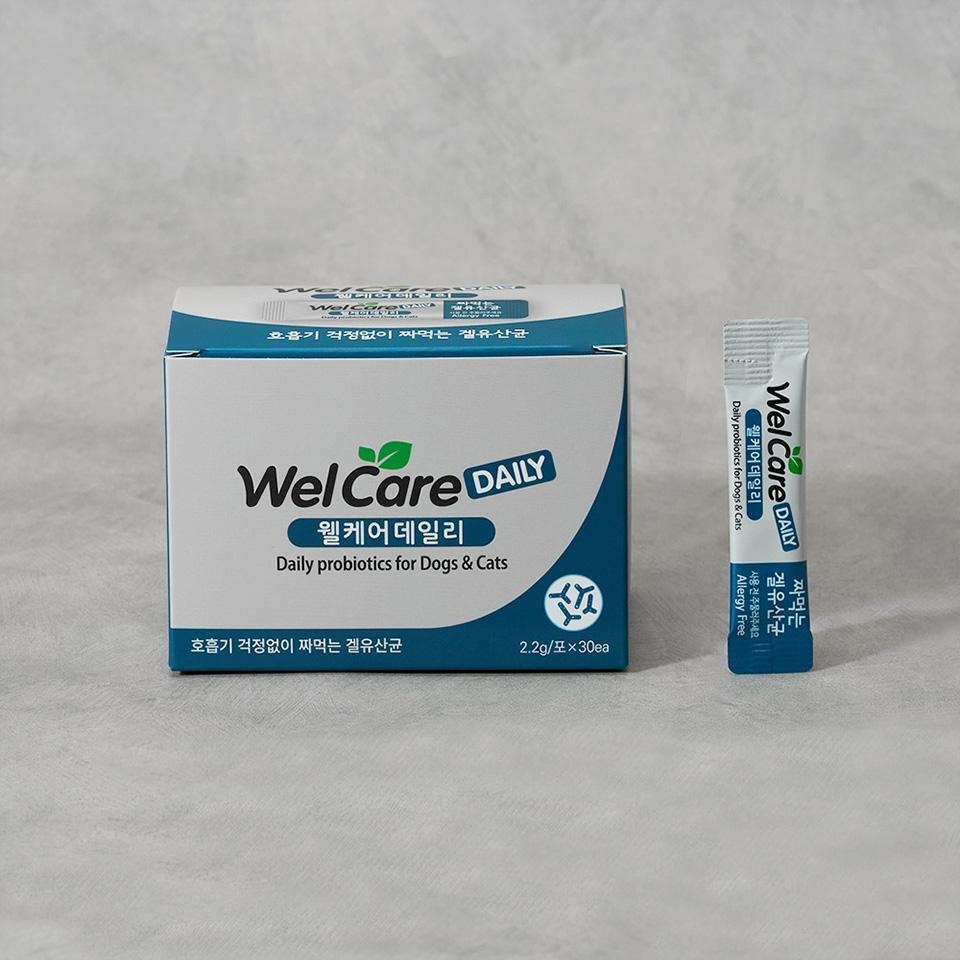 메가마트 웰케어 데일리 강아지 유산균 2.2g × 30포 - 상품 이미지