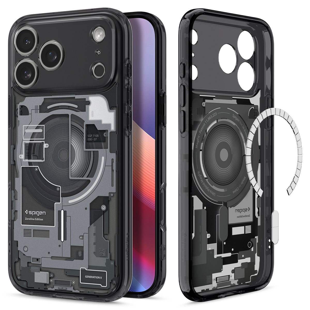 맥세이프 케이스 울트라하이브리드 맥핏 제로원 블랙, 아이폰17 프로 - 상세 이미지 4