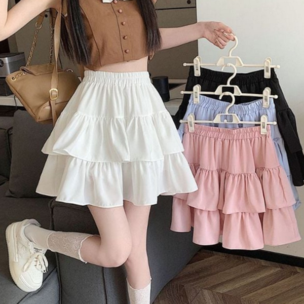 미니 여성 캉캉 스커트 플레어 캉캉 스커트 데일리룩 하이 - 상품 이미지