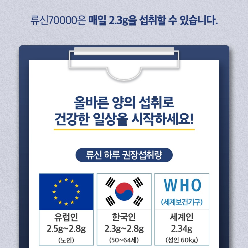 [수용성]류신 단백질 루신 70000mg 권장량 섭취 - 상세 이미지 5