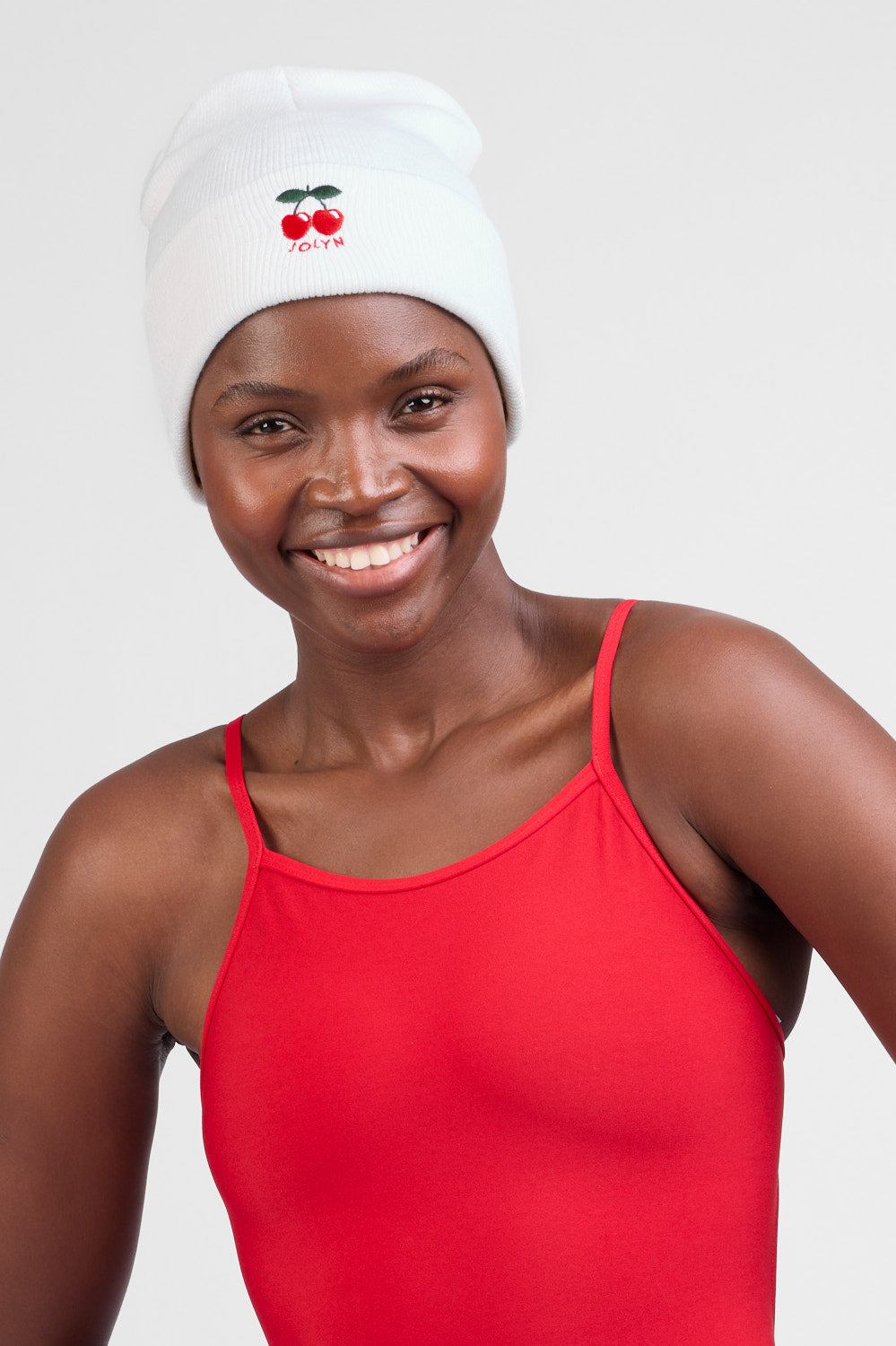 졸린 커프 비니 모자 Red Cherries 레드체리즈 - 상세 이미지 3