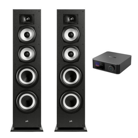 WiiM WiiM(윔) Amp Ultra + 폴크오디오 XT70 오디오 스피커