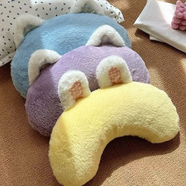 벨벳 강아지 목베개 고양이 강아지 쿠션 반려동물 잠자리 - 메인 이미지