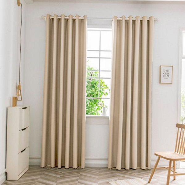 3겹 암막 커튼 방한 아일렛 커튼 침실 인테리어