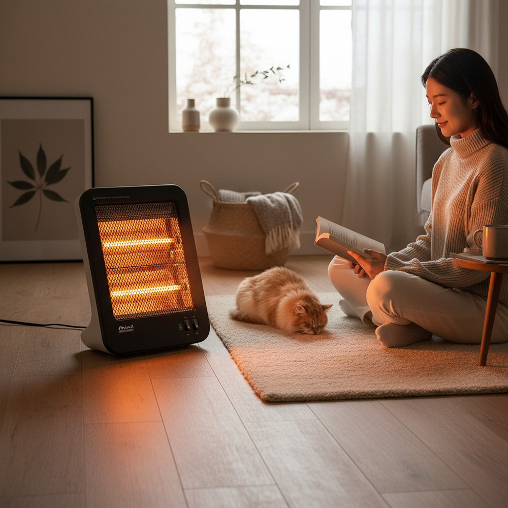 신일 전기히터 가정용 난로 미니 소형 사무실 발난로 온열기