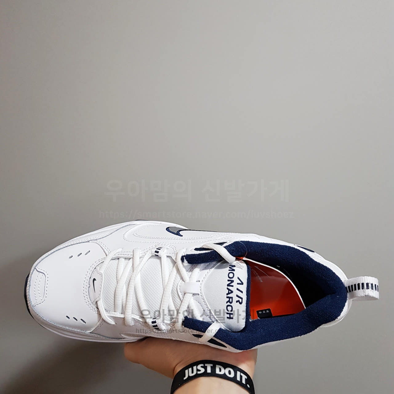 (매장판) 나이키 에어 모나크4 IV 화이트 네이비 415445-102, 290 - 상세 이미지 3