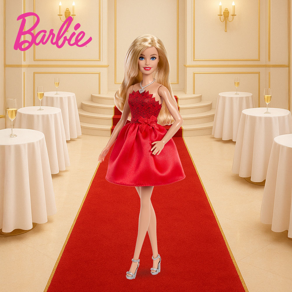 [BARBIE] 바비인형 패션 80주년 기념 루비레드 BARBIE FASHION 80TH RUBY RED - 상세 이미지 2