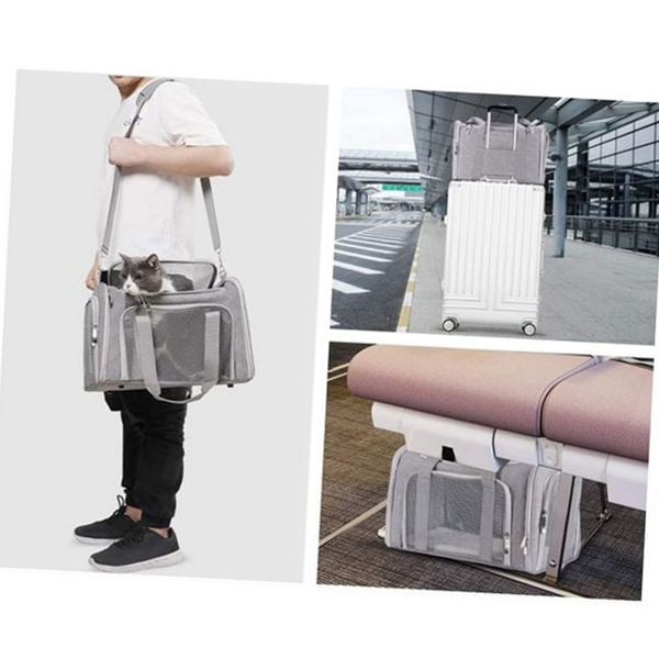외출 강아지 이동가방 크로스 고양이 이동가방 반려동물 차량용 - 메인 이미지