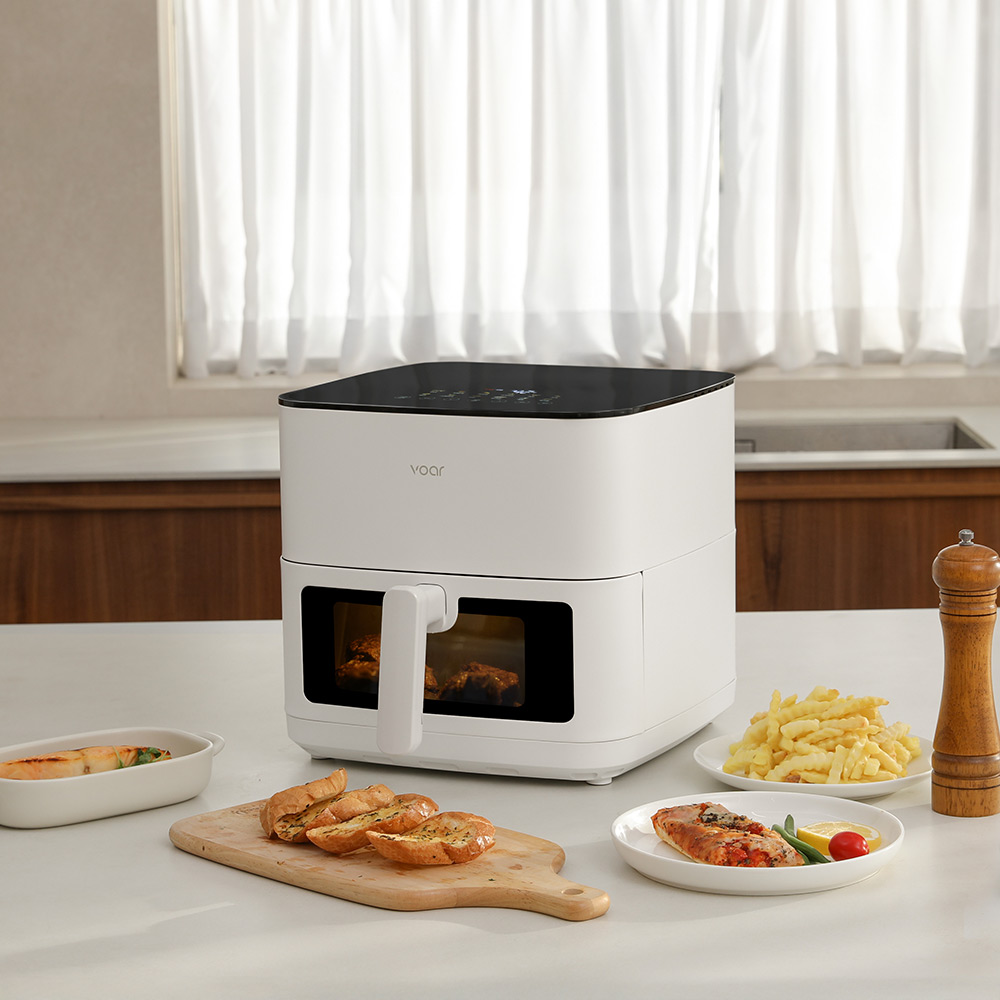 보아르 듀얼히팅 상하열선 에어프라이어 냉동피자 8L 바스켓 대용량 에어프라이기