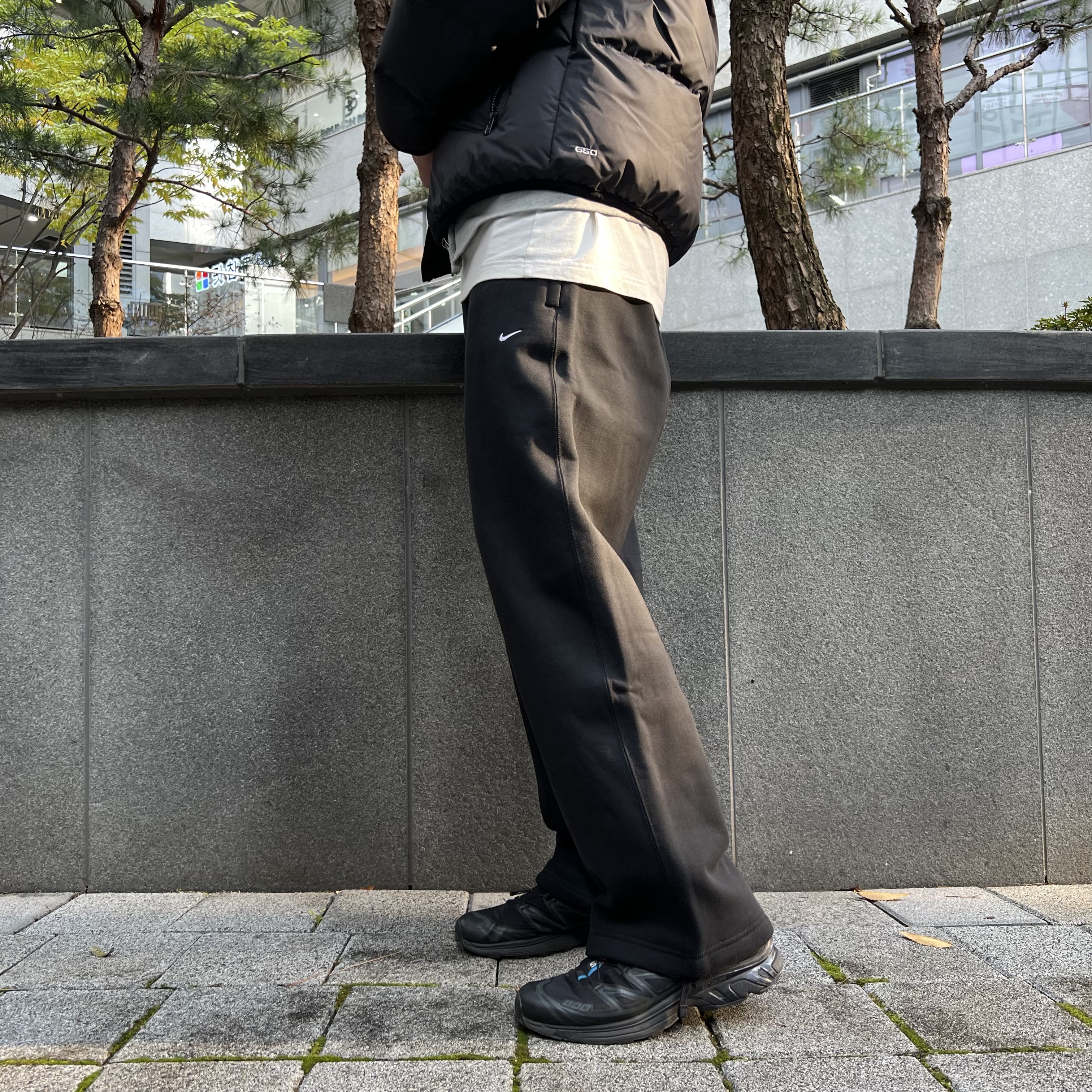 나이키 플리스 기모 팬츠 스트레이트핏 겨울 후리스 츄리닝 - 상세 이미지 2