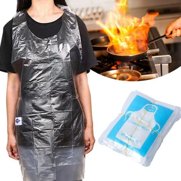 방수 일회용 앞치마 위생 투명 앞치마 남녀공용 에이프런
