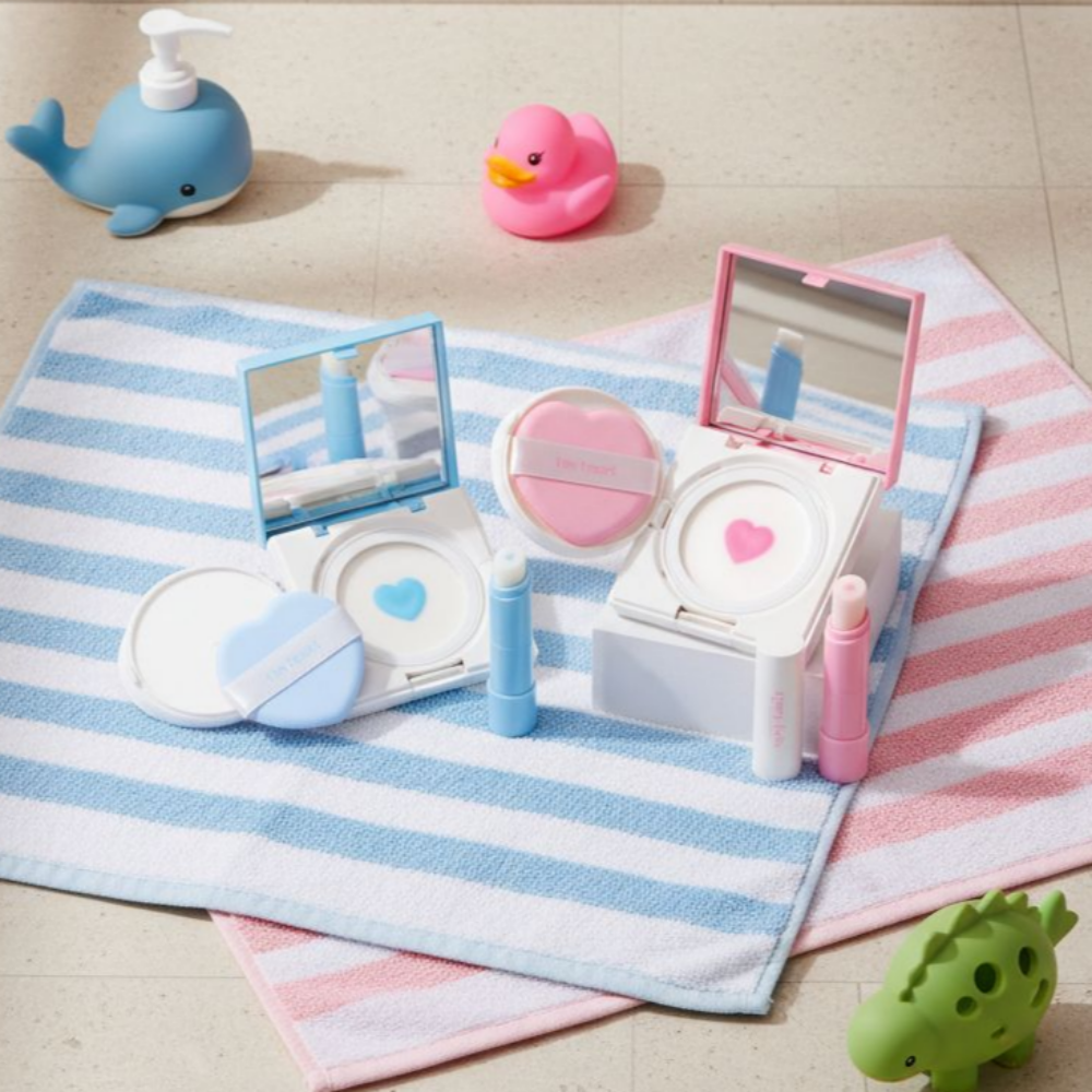 [팩트+립밤]프롬키즈 스킨듀오 세트 유아 어린이 초등 스킨케어 화장놀이 뷰티 선물