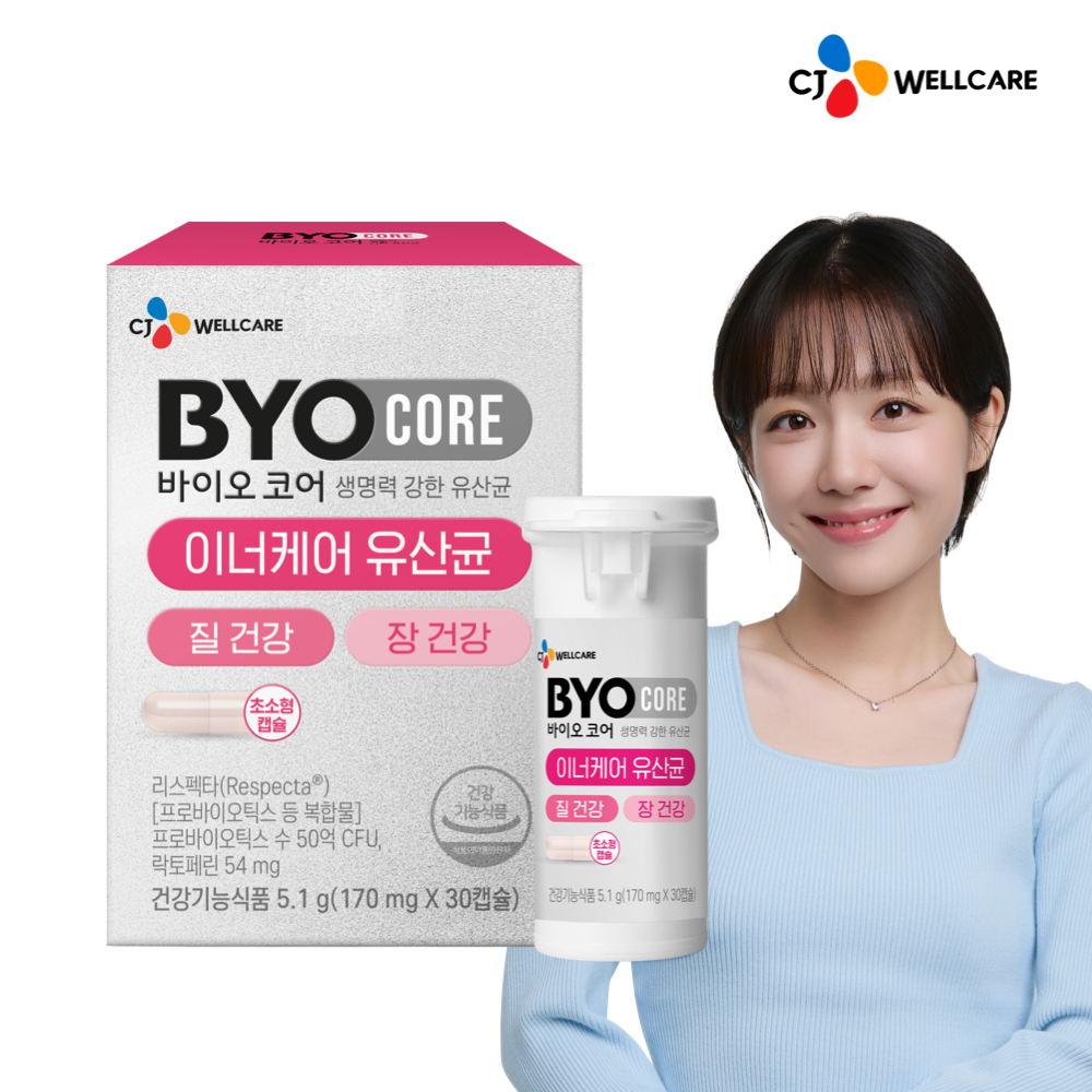 CJ 바이오코어 질 건강 이너케어 유산균 리스펙타 기능성 여성 건강 30캡슐, 1개 - 상품 이미지