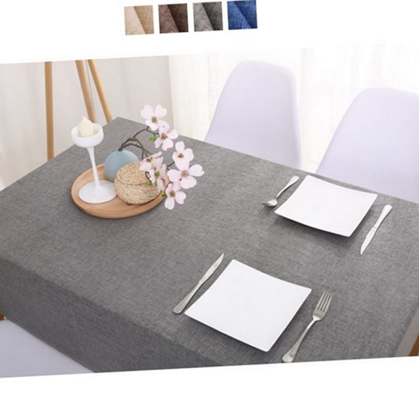인테리어 린넨 방수 식탁보 캠핑 식탁보 테이블보 홈카페