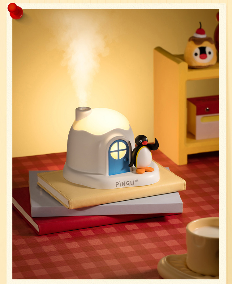 핑구 이글루 미니 가습기 저소음 가정용 침실 사무실 귀여운  크리스마스 선물 캐릭터