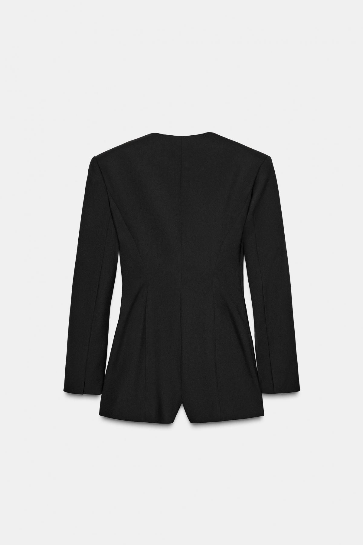 자라 더블브레스트 숏 블레이저 점프수트 8952/230 BLACK 이미지 8
