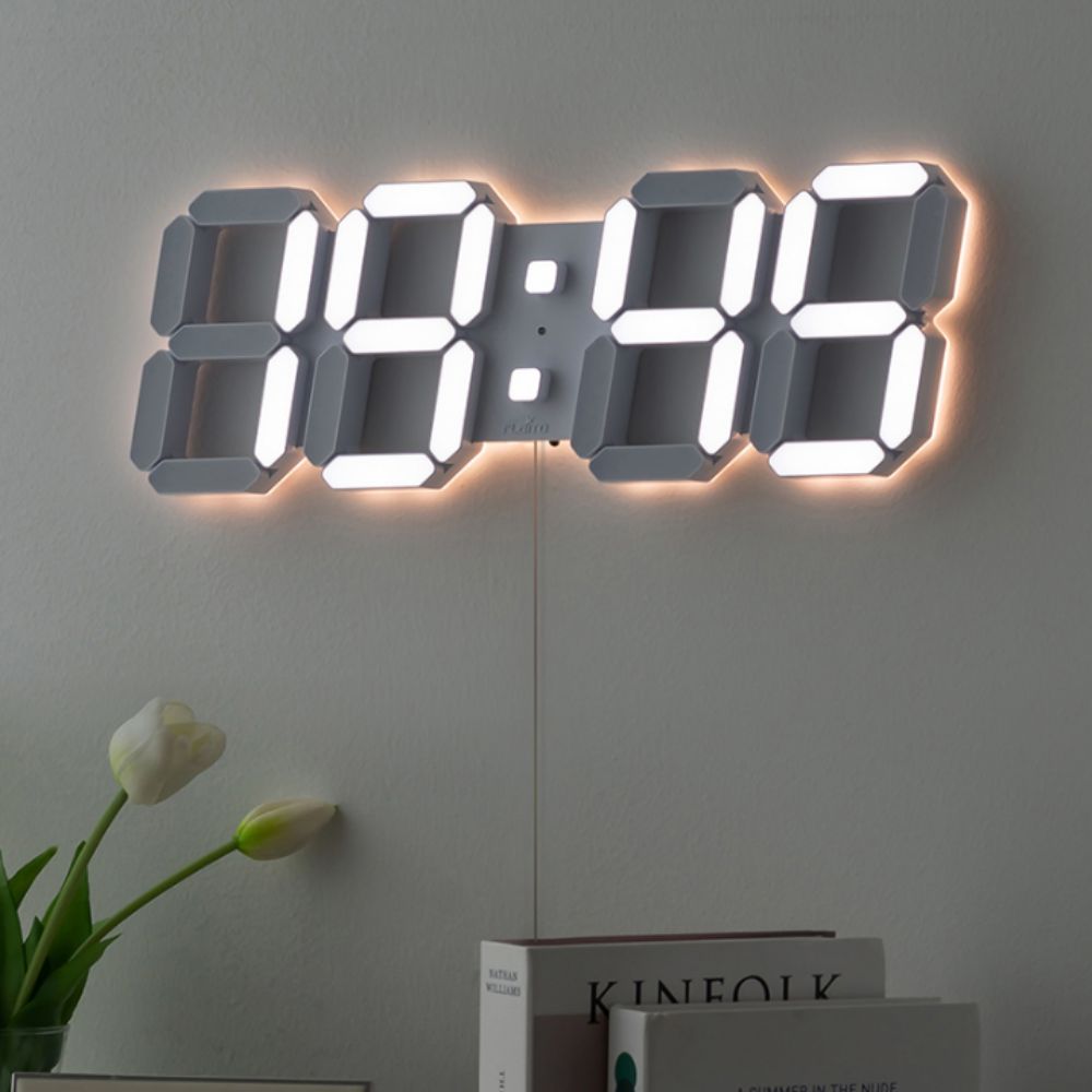 3D 간접등 벽시계 LED 무드등 무소음 거실 인테리어 벽걸이 시계 - 상세 이미지 2