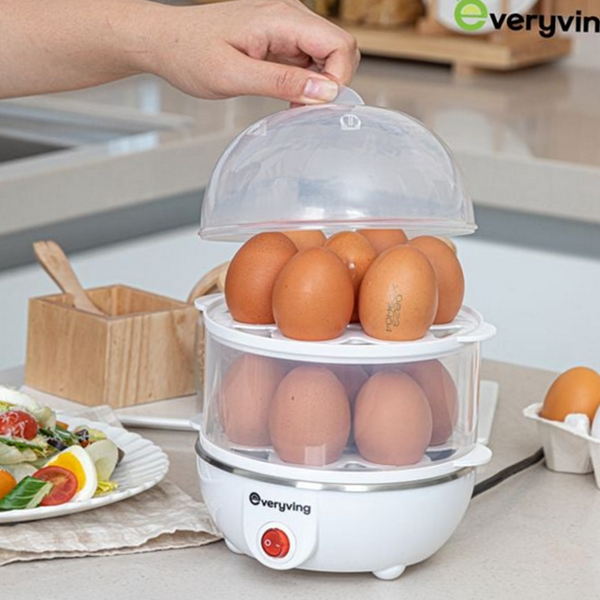 전기 2단 계란 찜기 에그 계란 찜기 스텐 자동 삶는