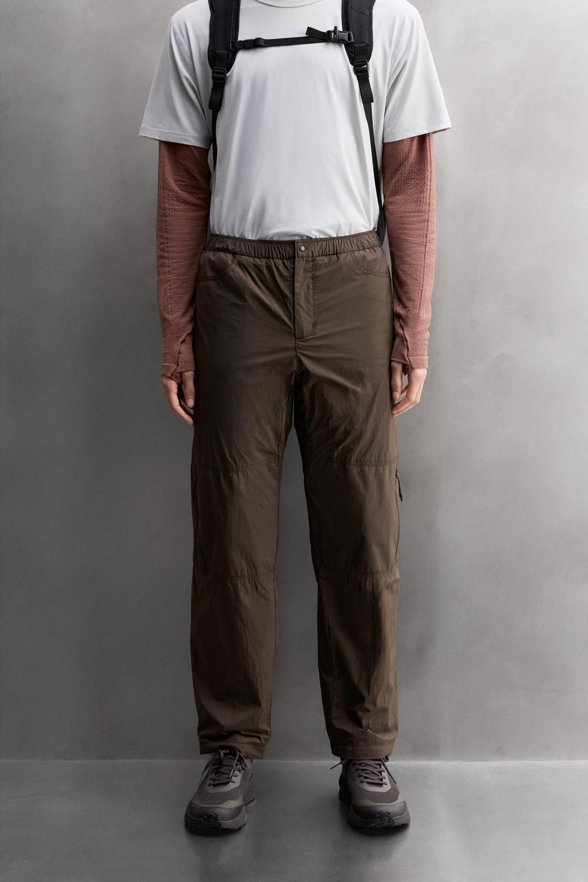 자라 테크니컬 배색 라인 카고 팬츠 1732/312 BROWN - 메인 이미지